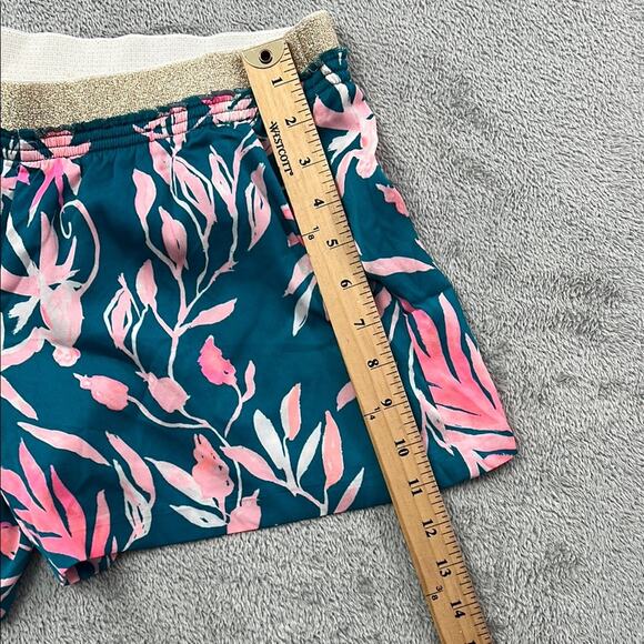 NEW Lilly Pulitzer S Rylan Short Tidal Wave Its Prime Time Gold Waistband - Picture 3 of 10